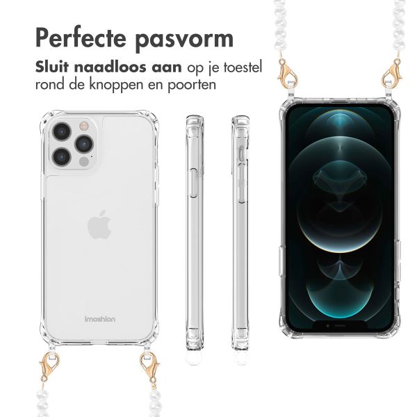 imoshion Backcover met Telefoonkoorden Apple iPhone 12 Pro Max - Parels