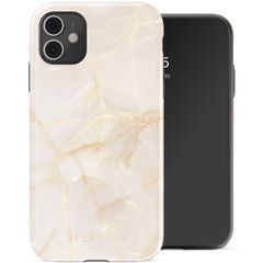 Selencia Vivid Backcover Apple iPhone 11 - Golden Beige Marble