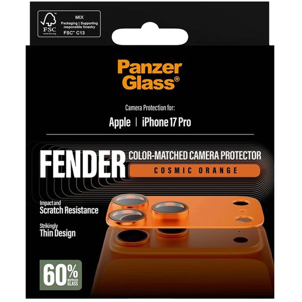 PanzerGlass Fender Camera Protector iPhone 17 Pro - Cosmic Orange