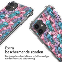 imoshion Design hoesje met koord Apple iPhone 11 - Jellyfish Watercolor