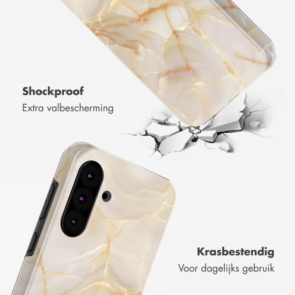 Selencia Vivid Tough Backcover Samsung Galaxy A36 / A56 - Golden Beige Marble