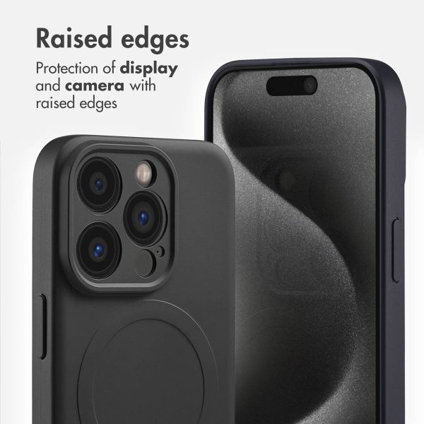 imoshion Colour Back Cover with MagSafe Apple iPhone 15 Pro - Black
