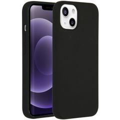 Accezz Liquid Silicone Backcover iPhone 13 - Zwart