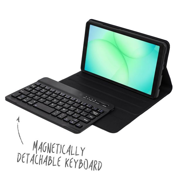 Accezz Bluetooth Keyboard Bookcase Samsung Galaxy Tab A11 - QWERTY - Zwart
