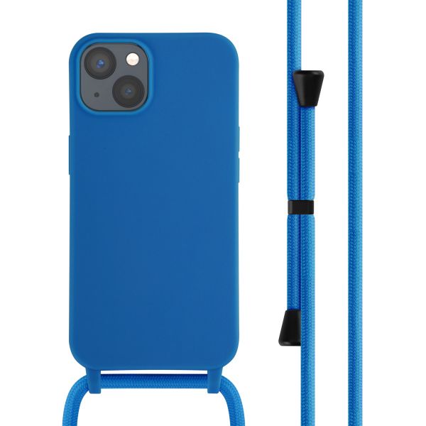 imoshion Siliconen hoesje met koord Apple iPhone 13 - Blauw