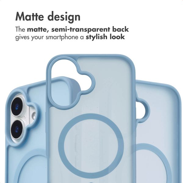 imoshion Colour Guard Back Cover with MagSafe Apple iPhone 16 - Light blue
