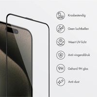 Accezz Gehard Glas Screenprotector + Applicator Apple iPhone 15 Pro