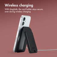 Accezz Leather Wallet with Stand - Compatible with MagSafe and Qi2 - Onyx Black