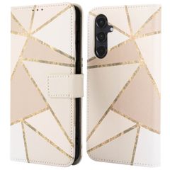 imoshion Design Bookcase Samsung Galaxy A55 - Beige Graphic