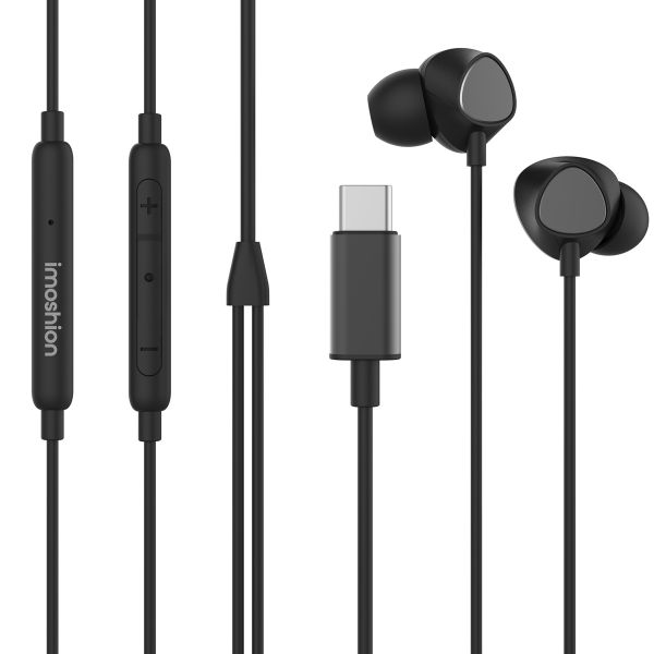 imoshion In-ear oordopjes - Bedrade oordopjes - Met USB-C aansluiting - Zwart