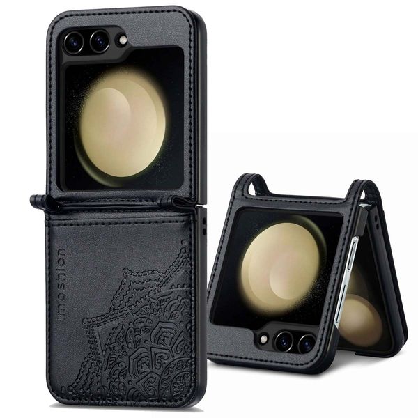 imoshion Mandala Bookcase Samsung Galaxy Z Flip 7 FE - Zwart