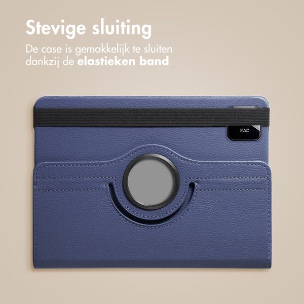 imoshion 360° draaibare Bookcase Xiaomi Pad 8 / 8 Pro - Donkerblauw