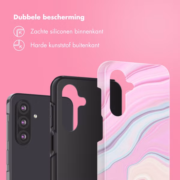 Selencia Vivid Backcover Samsung Galaxy A26 - Pastel Lipstick Marble