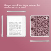 imoshion Design Clear Backcover Kobo Libra Colour - Bloom Love Blush