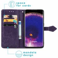 imoshion Mandala Bookcase Oppo Find X5 Pro 5G - Paars