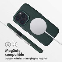 Accezz Leather Back Cover with MagSafe Apple iPhone 16 Pro - Cedar Green