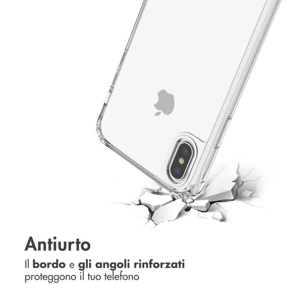 imoshion Backcover met koord + armband Apple iPhone X / Xs - Parels Hartjes