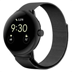 imoshion Milanees magnetisch bandje Google Pixel Watch / Watch 2 / Watch 3 (41 mm) - Zwart