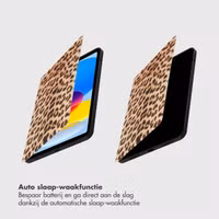 Selencia Vivid tablethoes Apple iPad 11 (2025) 11 inch A16 / iPad 10 (2022) 10.9 inch - Wild Leo