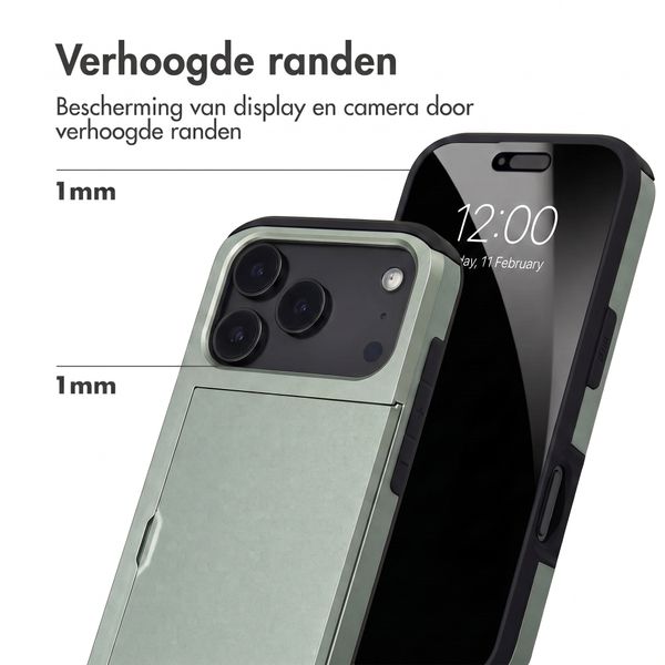 imoshion Backcover met pasjeshouder Apple iPhone 18 Pro / 17 Pro - Groen