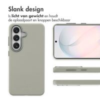 Accezz MagSafe Leather Backcover Samsung Galaxy S26 - Light Grey