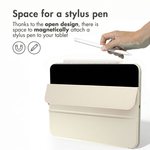 imoshion Magnetic Book Case Apple iPad Pro 11 (2025) M5 / (2024) M4 - Beige