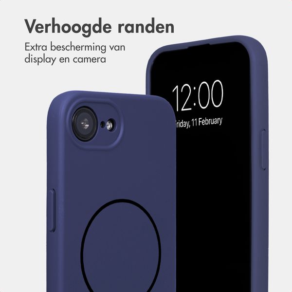 Accezz Grip Backcover met MagSafe Apple iPhone 17e / 16e - Donkerblauw