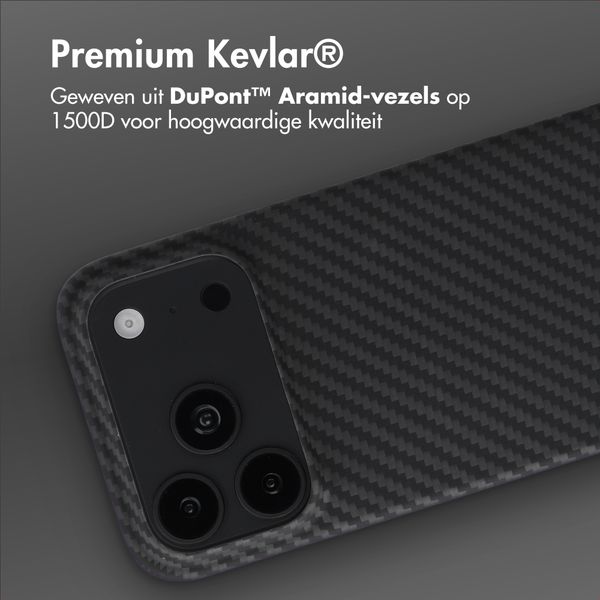Accezz MagSafe Kevlar® Backcover Apple iPhone 18 Pro / 17 Pro - Zwart