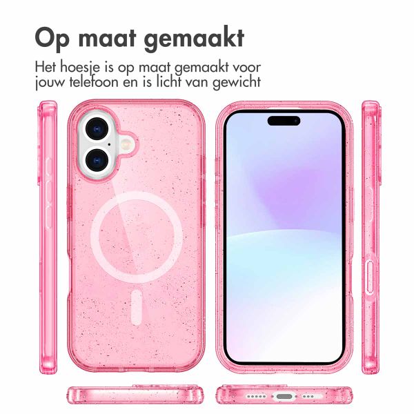 imoshion Sparkle Backcover met MagSafe Apple iPhone 17 - Roze
