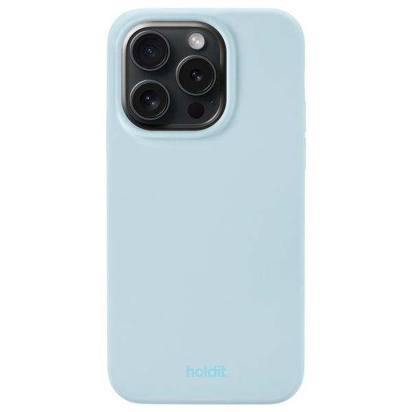 Holdit Silicone Case iPhone 15 Pro - Mineral Blue