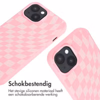 imoshion Siliconen design hoesje met koord Apple iPhone 15 - Retro Pink