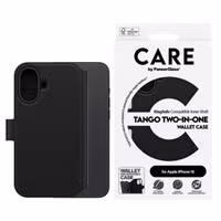 CARE by PanzerGlass Tango 2 in 1 Wallet Case MagSafe Apple iPhone 16 - Zwart