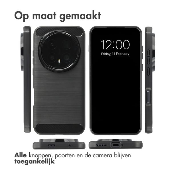 imoshion Brushed Backcover Honor Magic8 Pro - Zwart