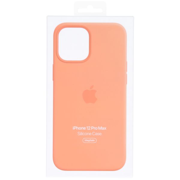 Apple Silicone Backcover MagSafe Apple iPhone 12 Pro Max - Kumquat