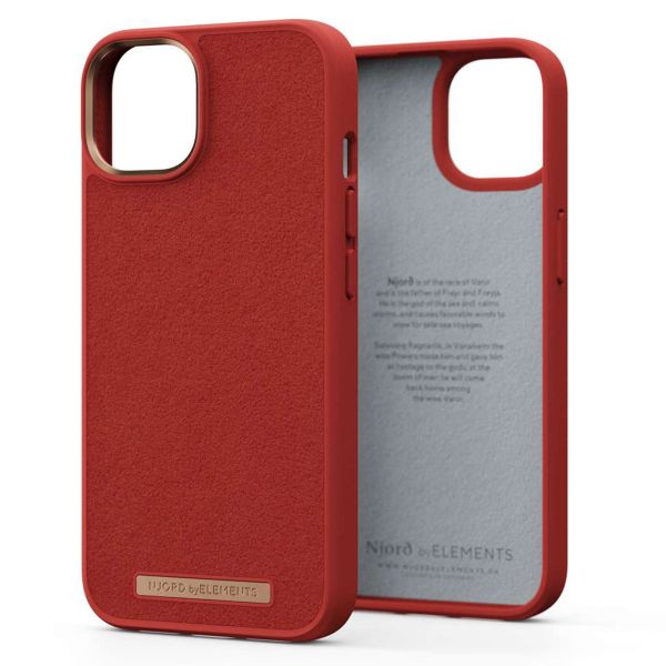 Njorð Collections Suède Comfort+ Case iPhone 14 - Burnt Orange