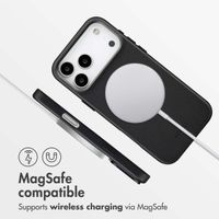 Accezz Leather Back Cover with MagSafe Apple iPhone 17 Pro Max - Onyx Black
