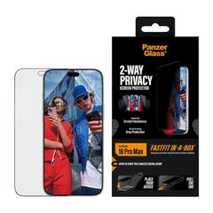 PanzerGlass Ultra Wide Fit FastFit in-a-box Privacy Screenprotector Apple iPhone 18 Pro Max