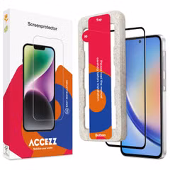Accezz Gehard Glas Full Cover Screenprotector met applicator Samsung Galaxy A35 / A55 - Transparant