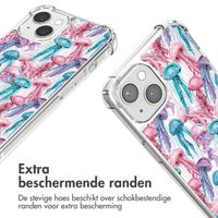 imoshion Design hoesje met koord Apple iPhone 13 - Jellyfish Watercolor
