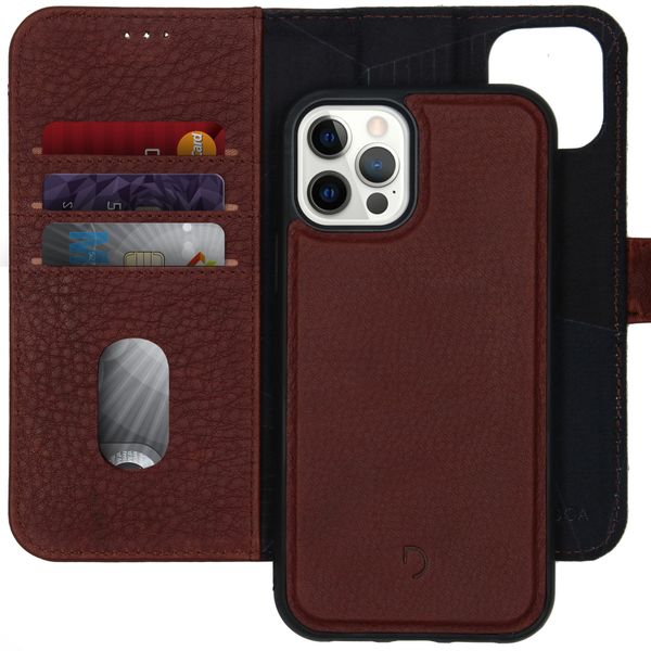 Decoded 2 in 1 Leather Detachable Wallet iPhone 12 (Pro) - Bruin