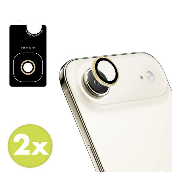 imoshion 2 Pack Camera lens protector Apple iPhone Air - Light Gold