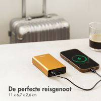 imoshion Ultra Series Aluminium Powerbank 20.000 mAh - Quick Charge en Power Delivery - Goud