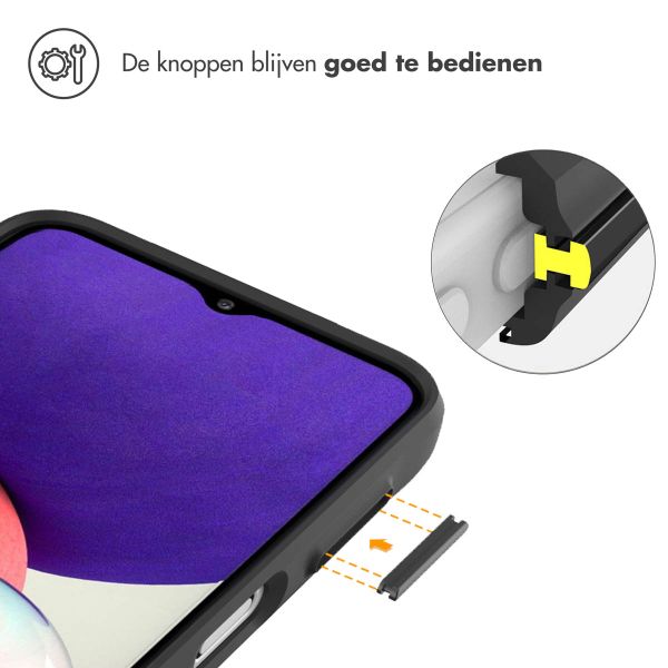 imoshion Rugged Hybrid Case Samsung Galaxy A14 (5G/4G) - Zwart