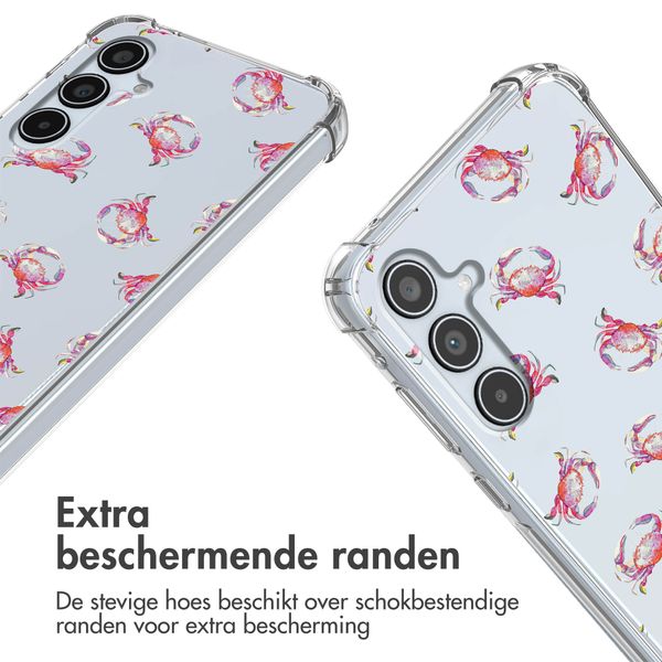 imoshion Design hoesje met koord Samsung Galaxy A35 - Crab Watercolor