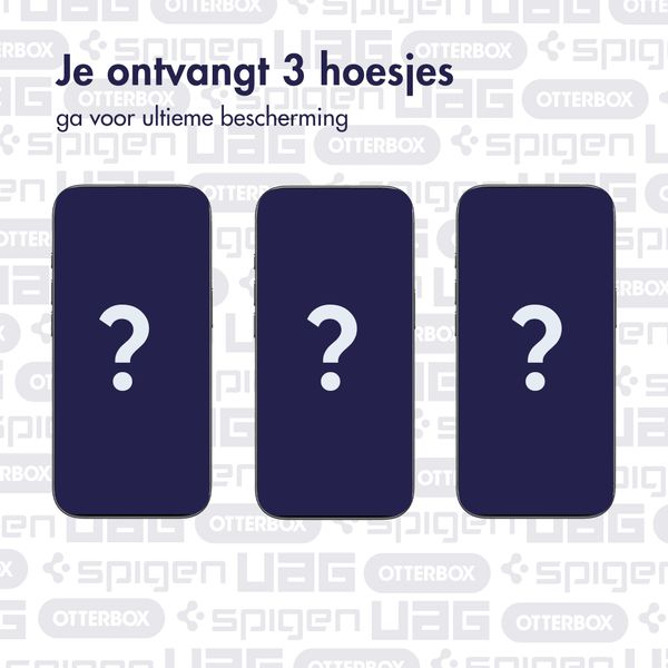 Mystery Box 1 | Drie telefoonhoesjes Apple iPhone 17 - Stoer en Beschermd