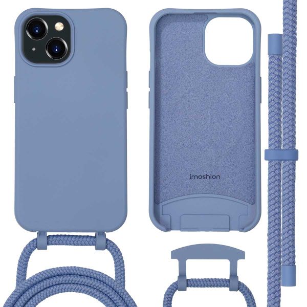 imoshion Color Backcover met afneembaar koord MagSafe iPhone 15 - Ash Blue