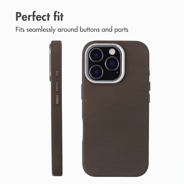 Accezz Mesh Back Cover with MagSafe Apple iPhone 16 Pro - Brown