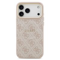 Guess Classic 4G Logo Backcover met MagSafe Apple iPhone 17 Pro - Roze