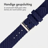 imoshion Corduroy bandje Apple Watch | 44/45/46/49 mm - Donkerblauw