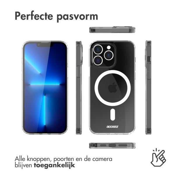 Accezz Clear Backcover met MagSafe Apple iPhone 13 Pro Max - Transparant